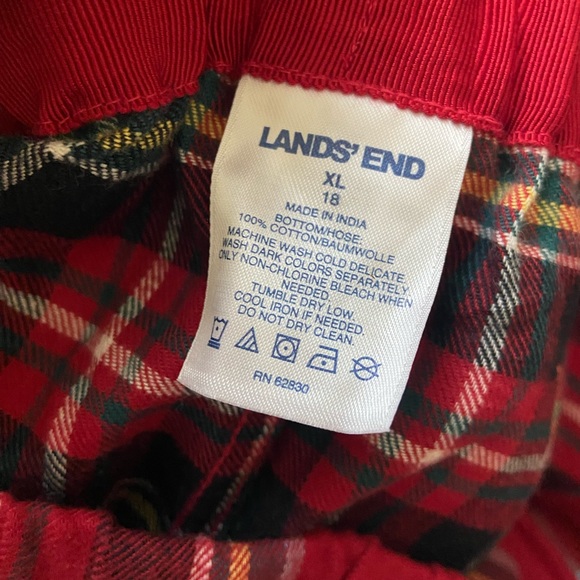 Lands End  Flannel Pajama Set.Size - XL - Picture 17 of 17